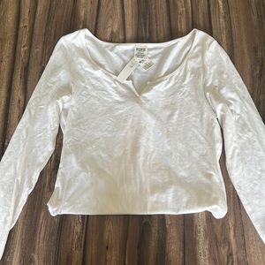 ✨ NWT Pink Long Sleeve Bodysuit Size L